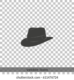 Fedora hat illustration.