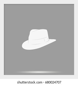 Fedora hat illustration.