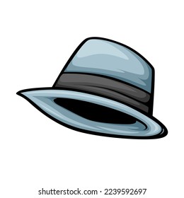 Fedora Hat aislado en fondo blanco