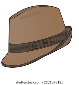 FEDORA HAT FOR UNISEX WEAR VECTOR