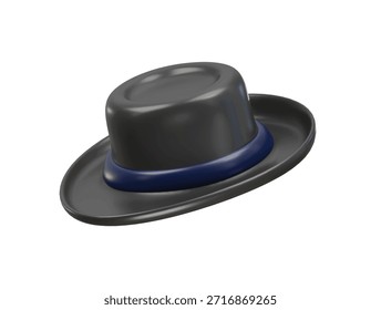 fedora icon 3d illustration render