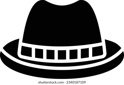 Fedora Vector Icon Glyph Style