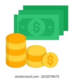 Ilustração de vetor plano de ícone de taxa