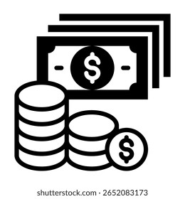 Ícone de taxa de ilustração de vetor misto
