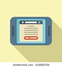 Fee subscription icon flat vector. Model service. Business plan