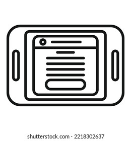 Fee subscription icon outline vector. Model service. Business plan