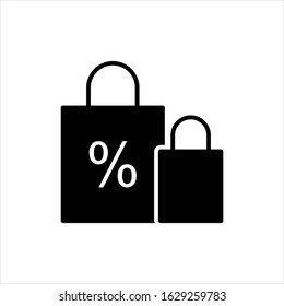 Fee tax and Loan icon vector illustration logo template for many purpose. Isolated on white background