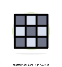 Feed, Gallery, Instagram, Sets Abstract Circle Background Flat color Icon