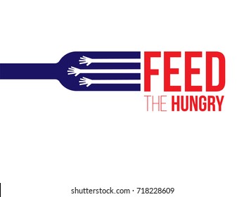 Feed The Hungry. Hunger Prevention. Charity Donation.