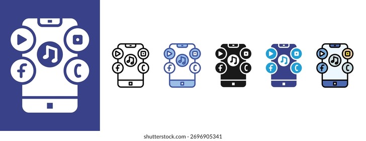 Feed icon sets collection multi style