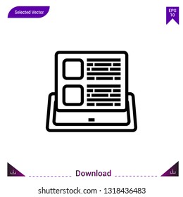 feed icon vector . Best modern, simple, isolated, application , logo, flat icon for website design or mobile applications, UI / UX design vector format