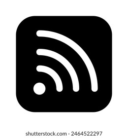 Feed Icon Vector Symbol Design Illustration