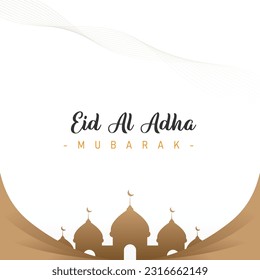 feed template design for your social media with the theme of Eid al-Adha celebration