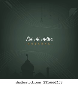 feed template design for your social media with the theme of Eid al-Adha celebration