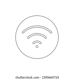 feed wi fi outline icon. Signs and symbols can be used for web, logo, mobile app, UI, UX