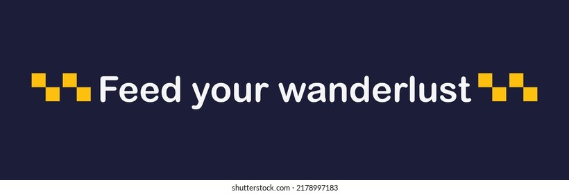 Alimenta tu Wanderlust, diseño de línea de etiquetas