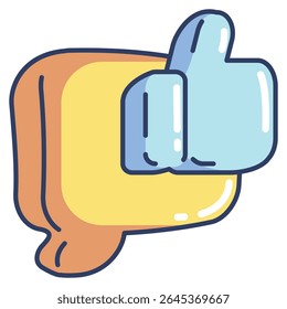 Feedback 3d icon vector style for communication user interface Lineal Color style.