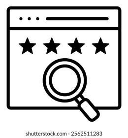 Feedback Analysis Icon Element For Design