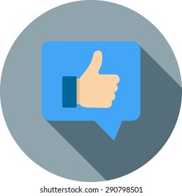 Feedback, appreciate, like icon vector image. Can also be used for seo, digital marketing, technology. Suitable for use on web apps, mobile apps and print media.