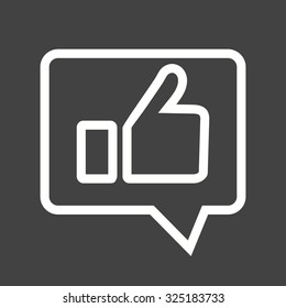 Feedback, appreciate, like icon vector image. Can also be used for SEO, digital marketing, technology. Suitable for web apps, mobile apps and print media.