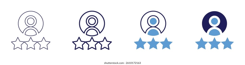 Feedback assistance icon in 4 different styles. Thin Line, Line, Bold Line, Duotone. Duotone style. Editable stroke.