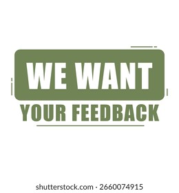 Concepto de Anuncio de Comentarios. Vector de opinión del Cliente. Mensaje de Encuesta del usuario. Etiqueta de revisión de comunicación.