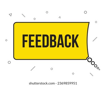 feedback banner design. feedback icon. Flat style vector illustration.