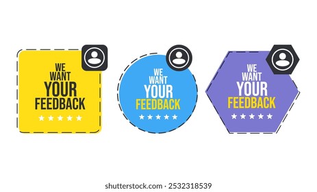 Faixa de comentários. Design de estilo plano. Contendo comentários, opinião. Banner de vetor relacionado à pesquisa.