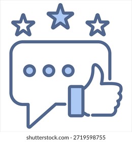 Feedback Blue Icon Style Collection