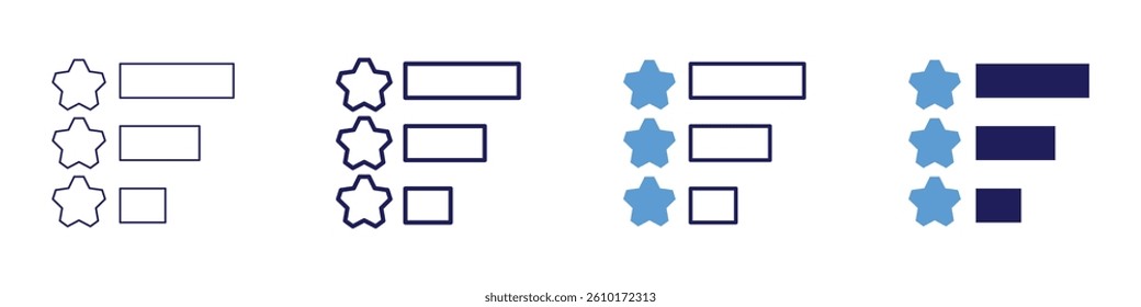 Feedback blueprint icon in 4 different styles. Thin Line, Line, Bold Line, Duotone. Duotone style. Editable stroke.