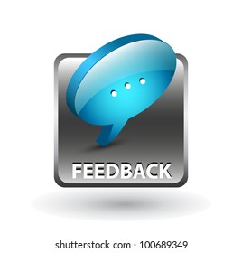 Feedback Button, Feedback Icon And Button