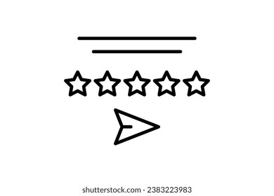 feedback chat icon. Icon related to Feedback and Review. suitable for web site, app, user interfaces, printable etc. Line icon style. Simple vector design editable