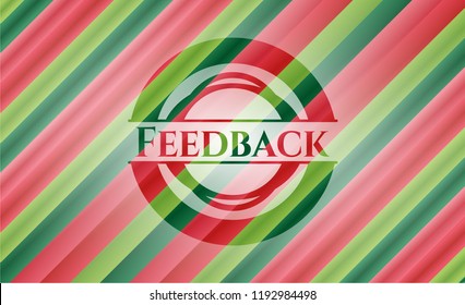 Feedback christmas emblem.