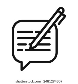 Feedback Comment Icon for User Interactions