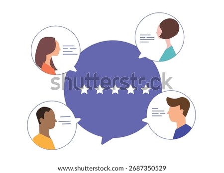 Feedback concept. Clients choosing satisfaction. Rating and leaving positive review