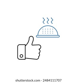 feedback concept line icon. Simple element illustration. feedback concept outline symbol design.