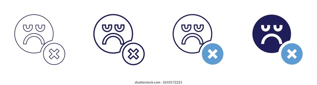 Feedback configuration icon in 4 different styles. Thin Line, Line, Bold Line, Duotone. Duotone style. Editable stroke.