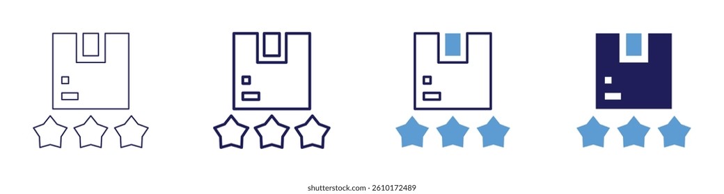 Feedback dashboard icon in 4 different styles. Thin Line, Line, Bold Line, Duotone. Duotone style. Editable stroke.