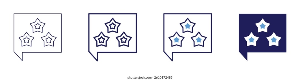 Feedback data mining icon in 4 different styles. Thin Line, Line, Bold Line, Duotone. Duotone style. Editable stroke.