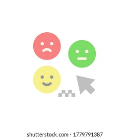 Feedback, emoji icon. Simple color vector elements of taxi service icons for ui and ux, website or mobile application