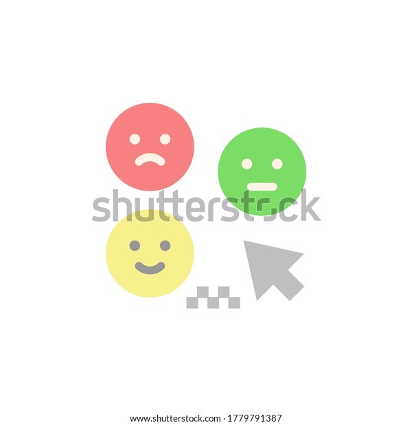 Feedback, emoji
icon. Simple color vector elements of taxi service icons for ui and
ux, website or mobile
application