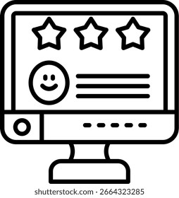 Comentarios emoji Línea Vector Diseño de iconos