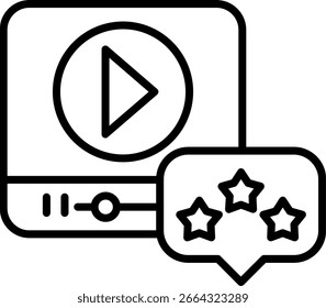 Comentarios emoji Línea Vector Diseño de iconos