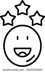 Comentarios emoji Línea Vector Diseño de iconos