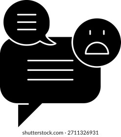 Comentarios emoji Línea Vector Diseño de iconos