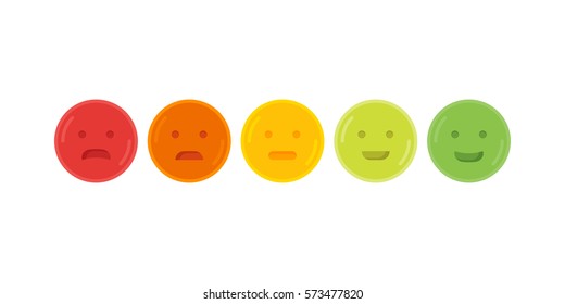 Feedback emoticon emoji smile icon vector illustration.