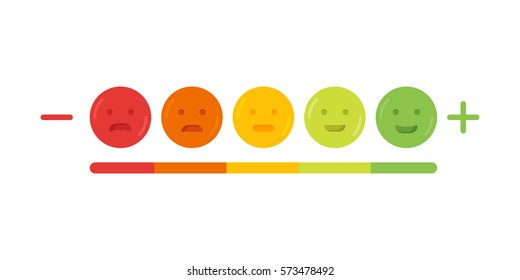 Feedback emoticon emoji smile icon vector illustration.