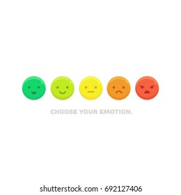 Feedback emoticon vector illustration