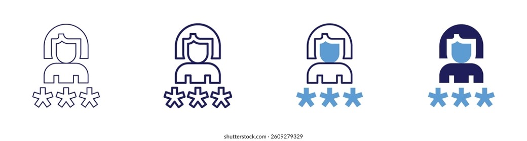 Feedback flexibility icon in 4 different styles. Thin Line, Line, Bold Line, Duotone. Duotone style. Editable stroke.