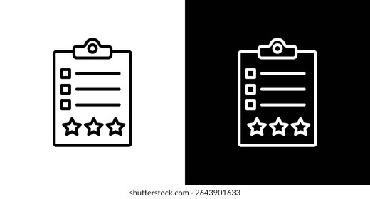 Feedback form icon Graphic vector set for ui design